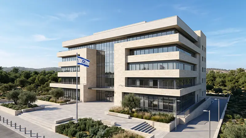 Illustration: an office building